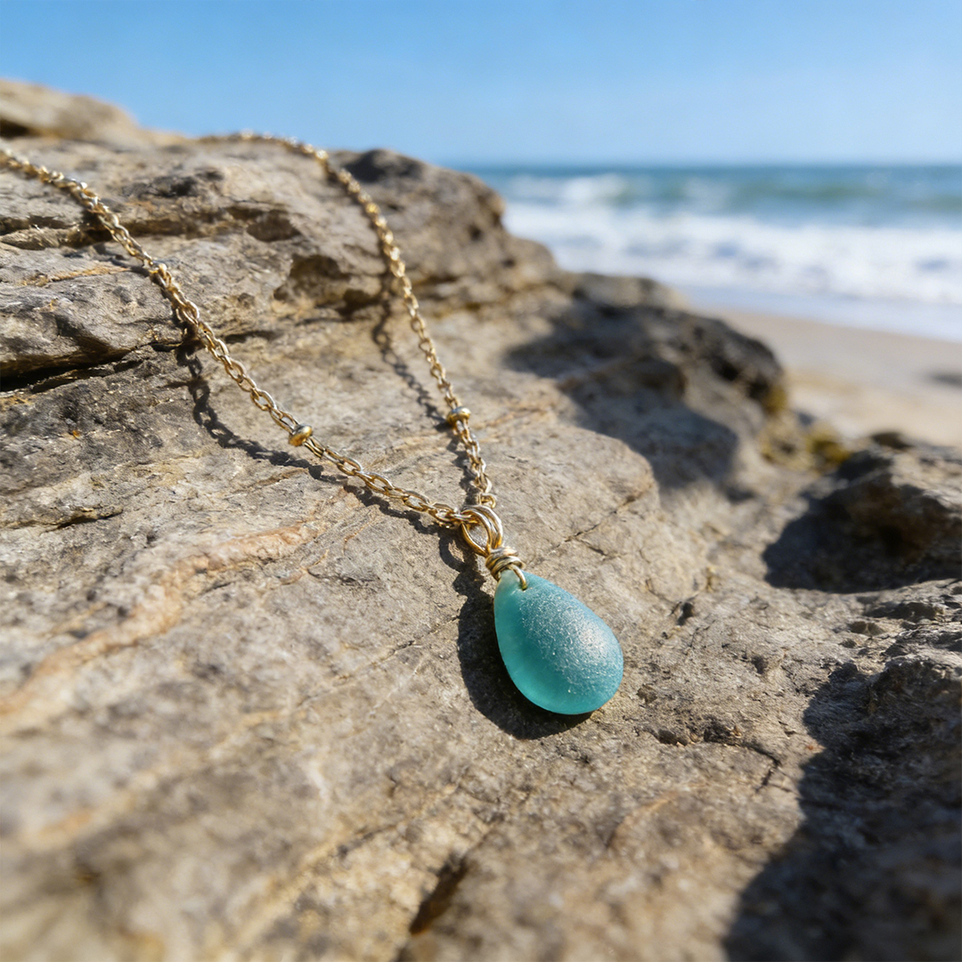 For Friends - Salty Soul Sister Sea Glass Necklace