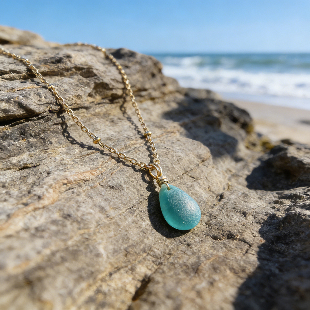 For Friends - Salty Soul Sister Sea Glass Necklace