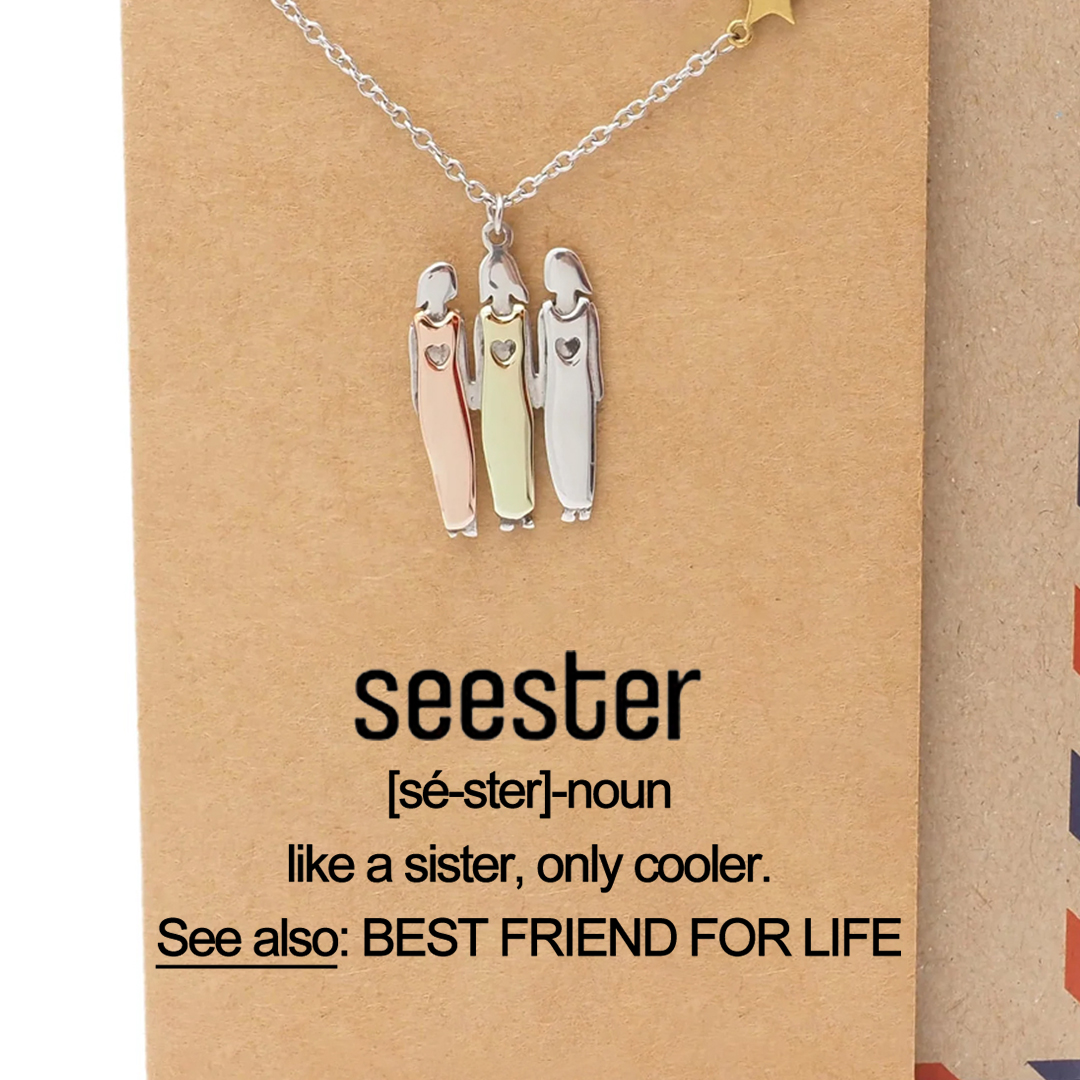 For Friend - like a sister only cooler Sister Star Pendant Necklace