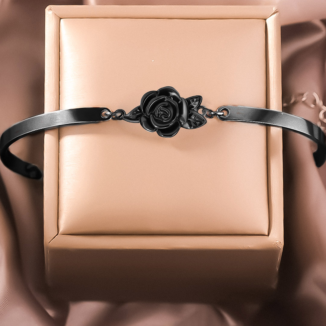 Black rose stands for survival bracelet
