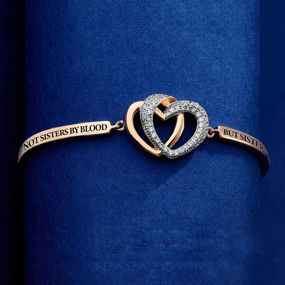 The Knot of Friendship Double Heart Bracelet