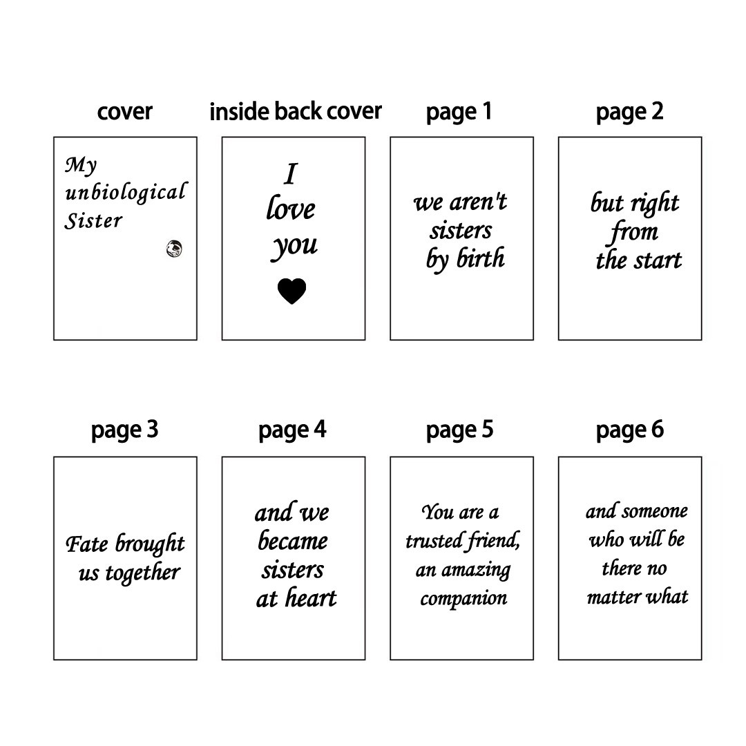 For Friends - Sisters At Heart Book Necklace