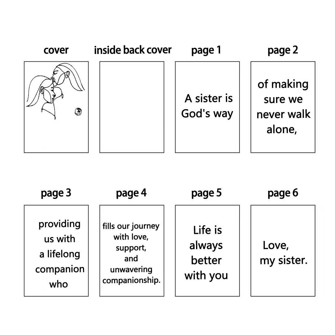 For Sisters- A sister is God's way Book Necklace