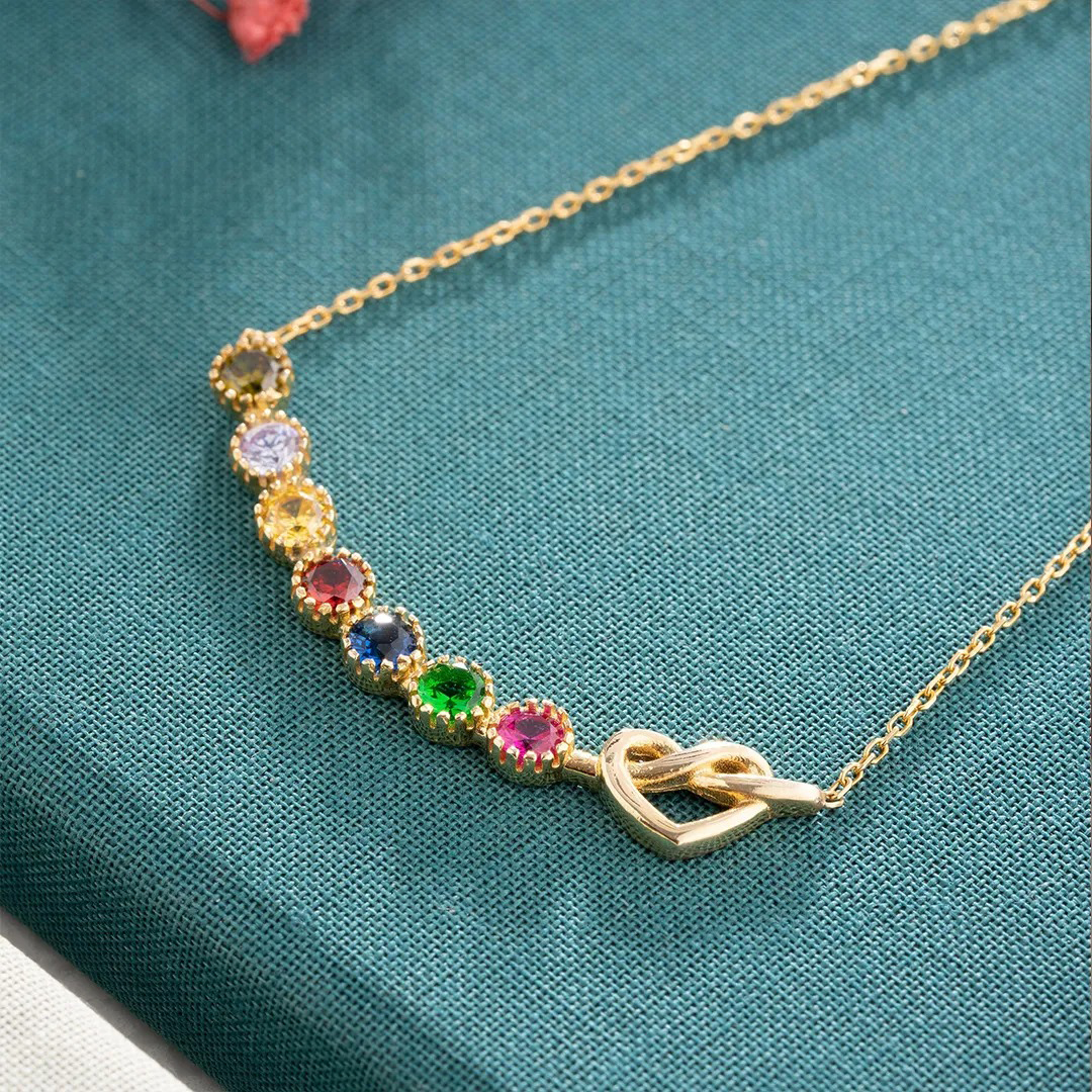 Grandma's/ Mama's tears of joy specialized with 1-10 kids birthstones Necklace