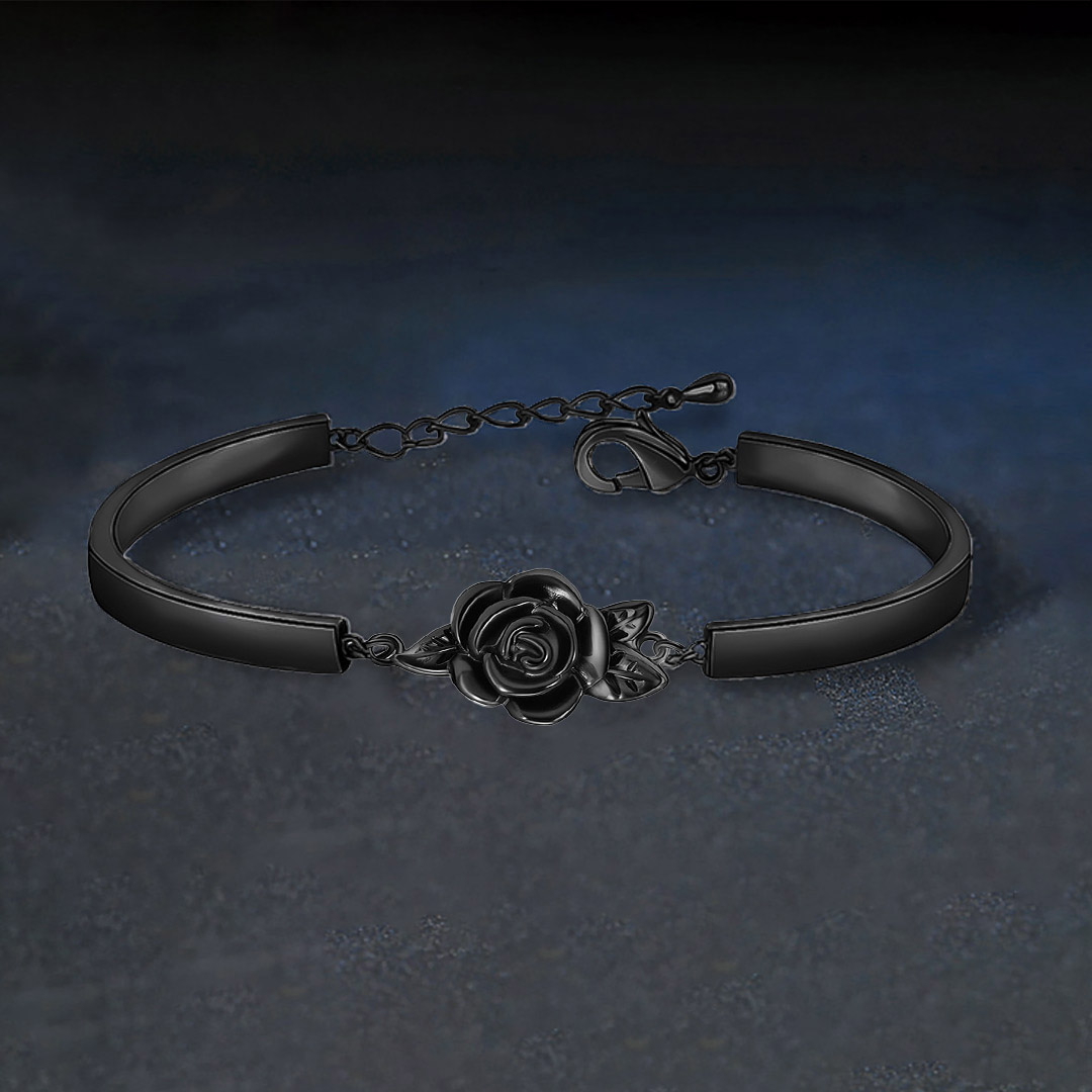 Black rose stands for survival bracelet