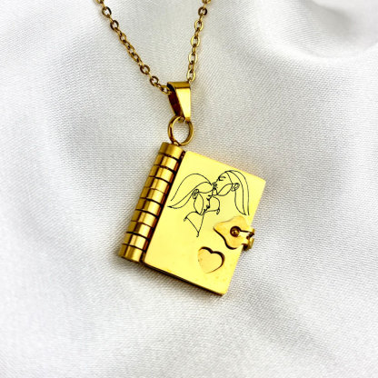 For Sisters- To the best sister ever Book Necklace