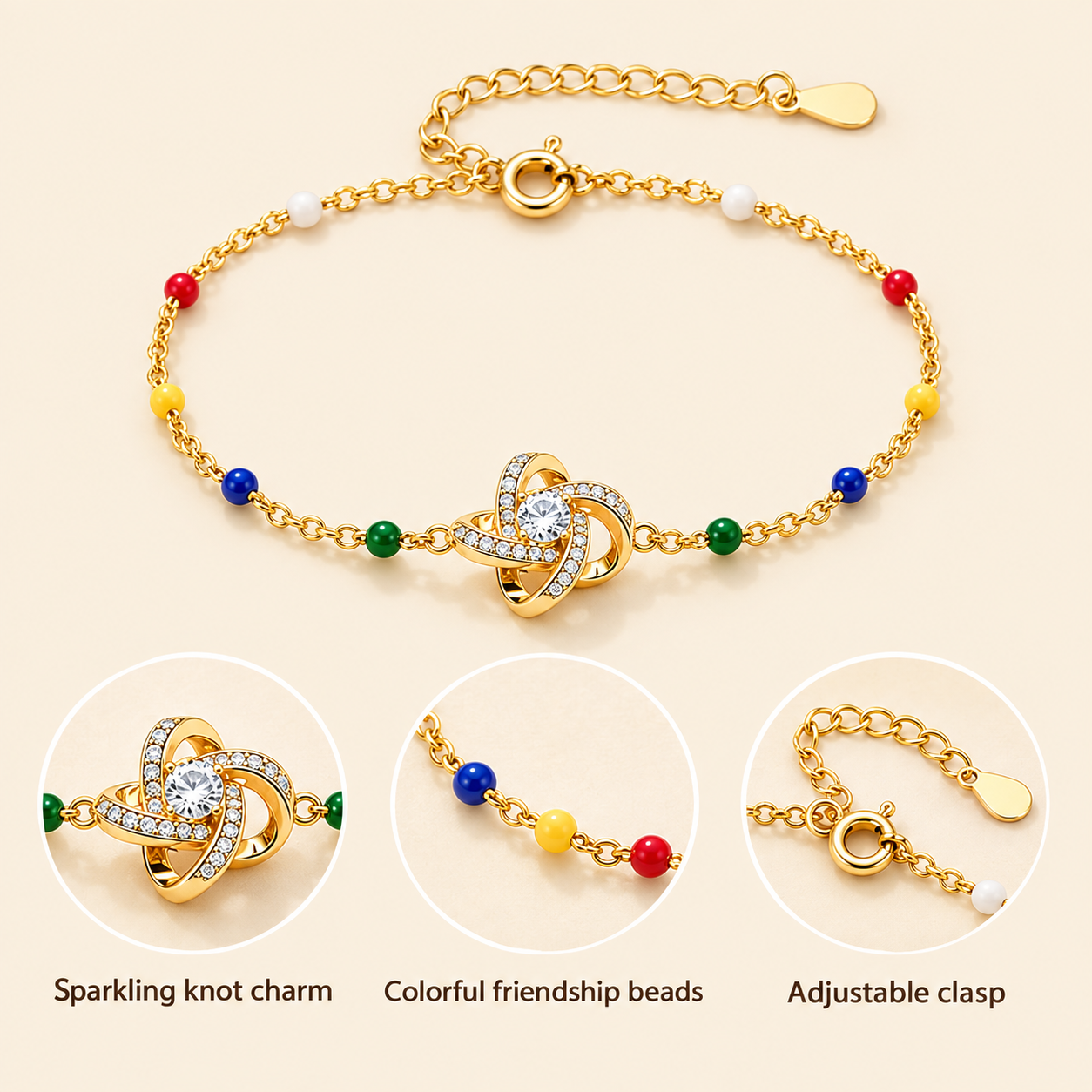 Our friendship is a knot that can never be untied Knot Bracelet