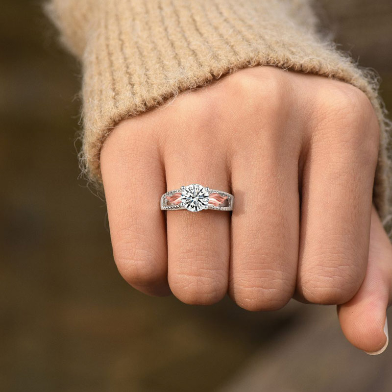 For Memorial - I am not a Widow Diamond Wings Name Custom Ring