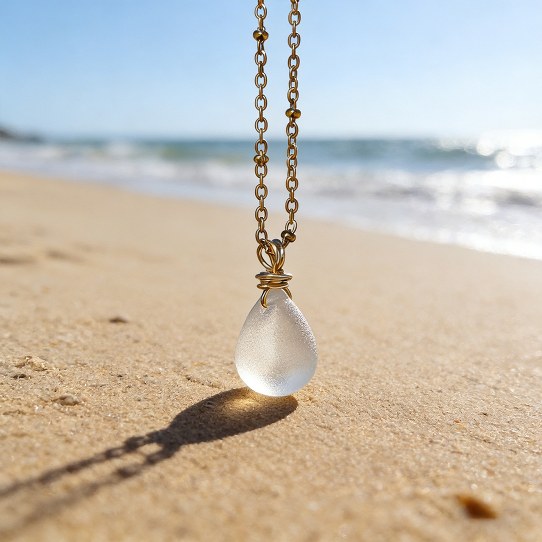 For Friends - Salty Soul Sister Sea Glass Necklace