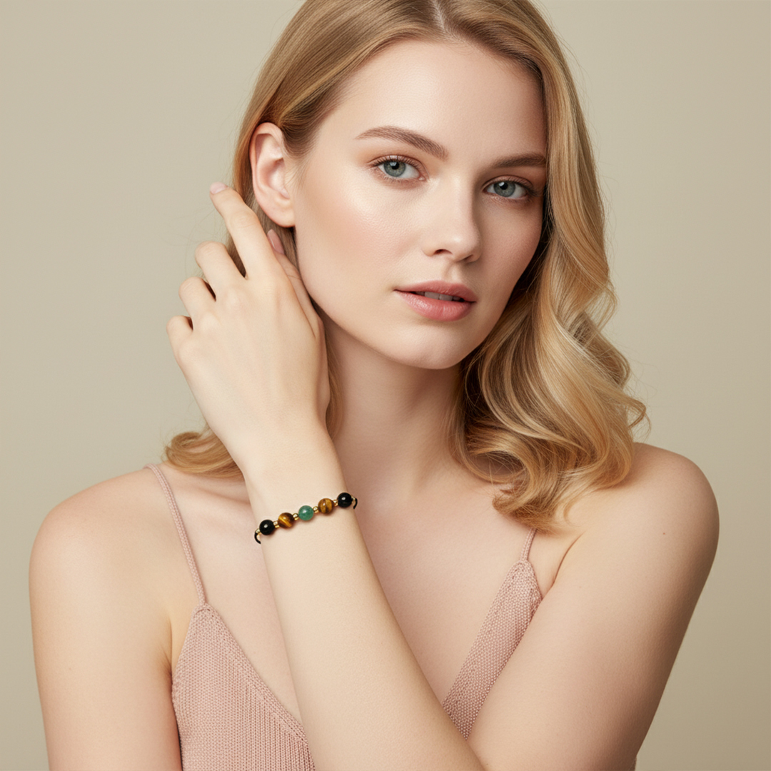 Girl Gang Courage and Strength Crystal Bracelet
