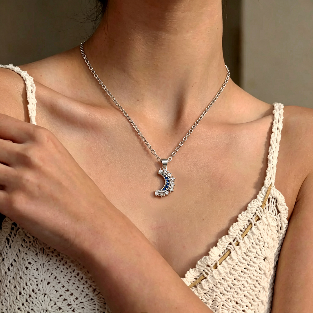 Moon and Sun Magnetic Necklace Set