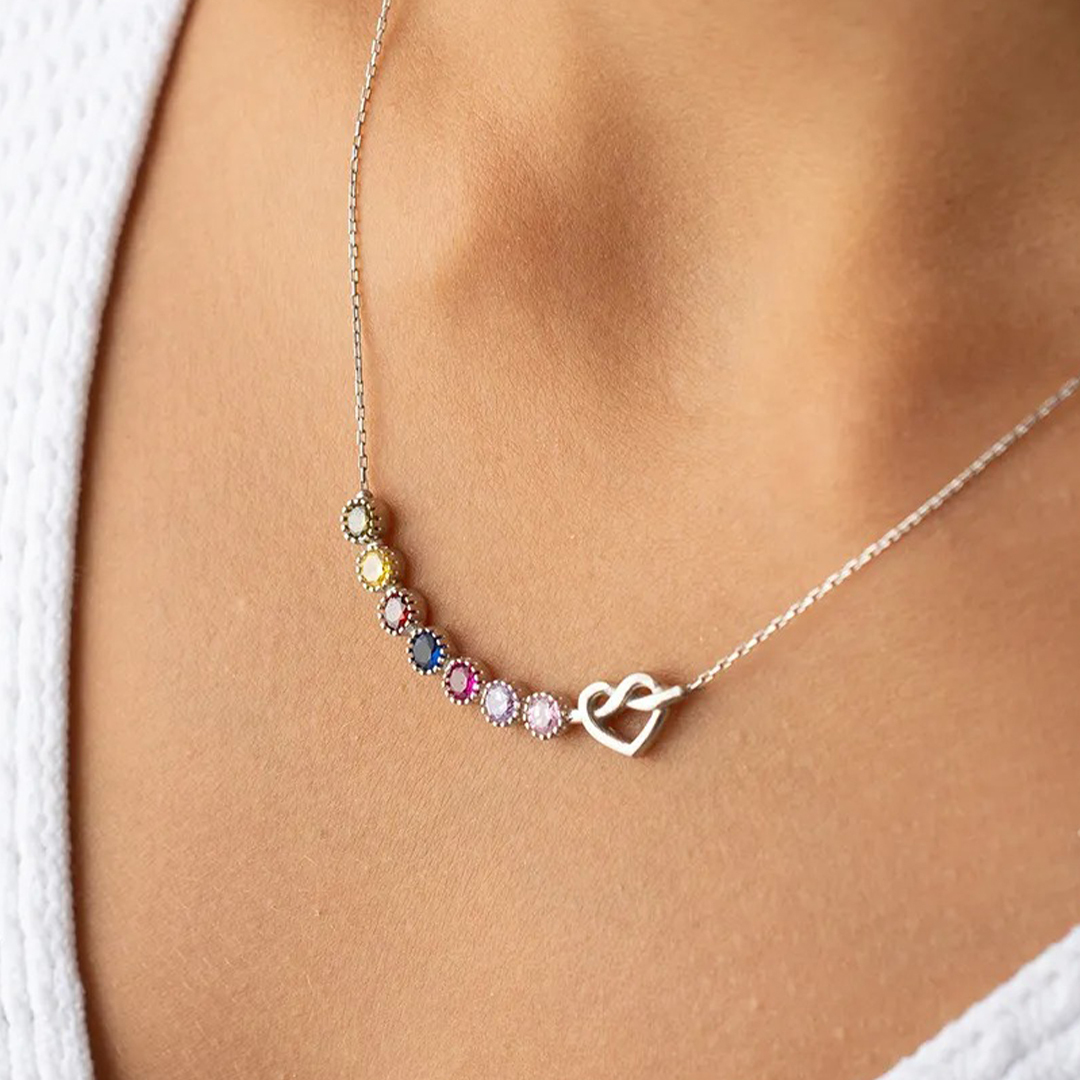 Grandma's/ Mama's tears of joy specialized with 1-10 kids birthstones Necklace