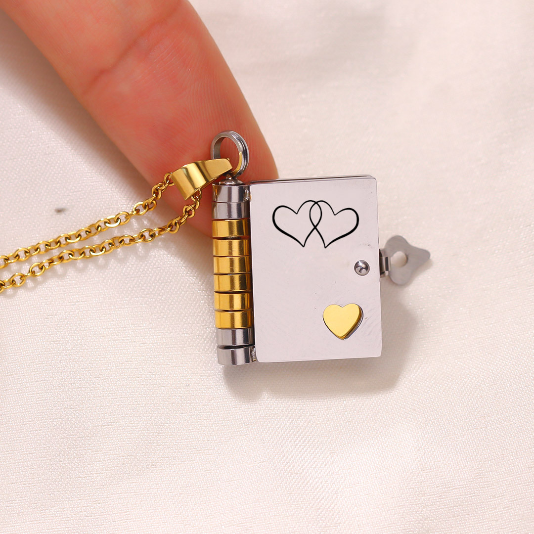 To my daughter-in-law Book necklace