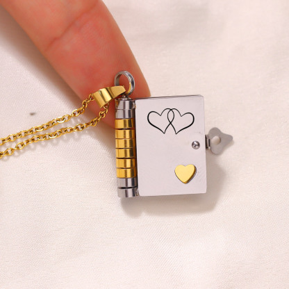 To my daughter-in-law Book necklace