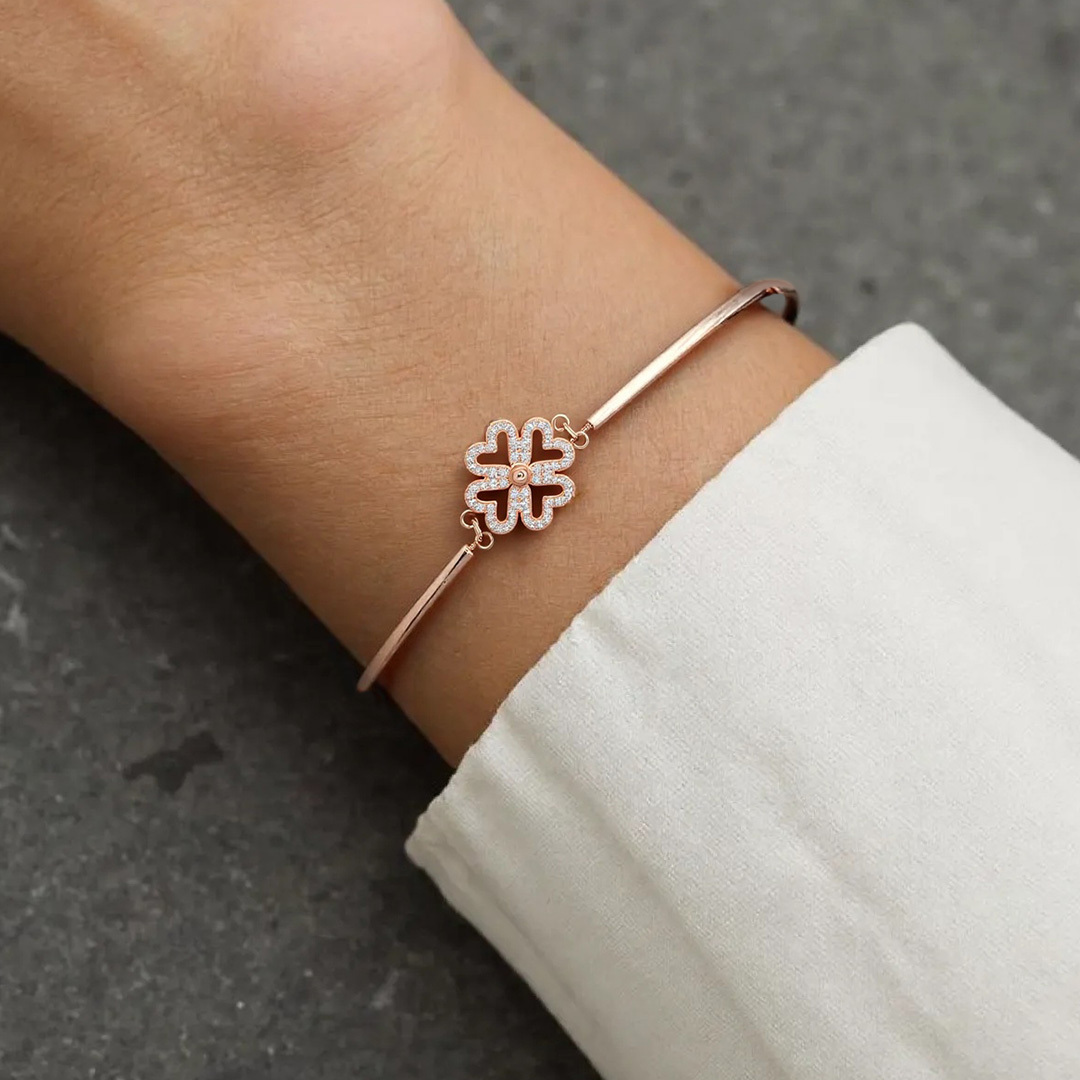 For Daughter - You are my lucky four-leaf clover Bracelet