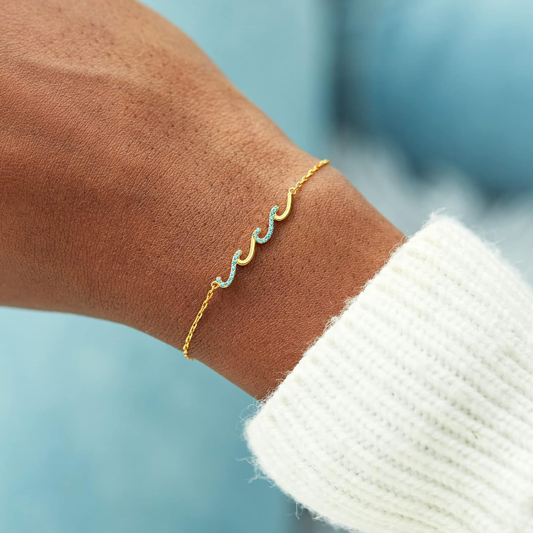 Happy Sweet 16th Wave Bracelet