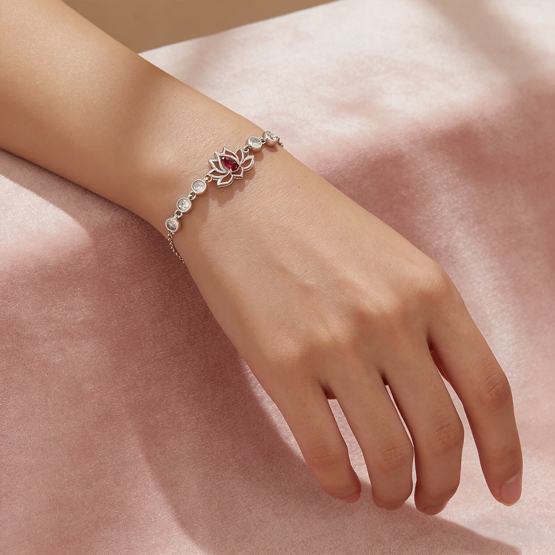 Fuck It and Begin Again Waterlily Lotus Flower Bracelet