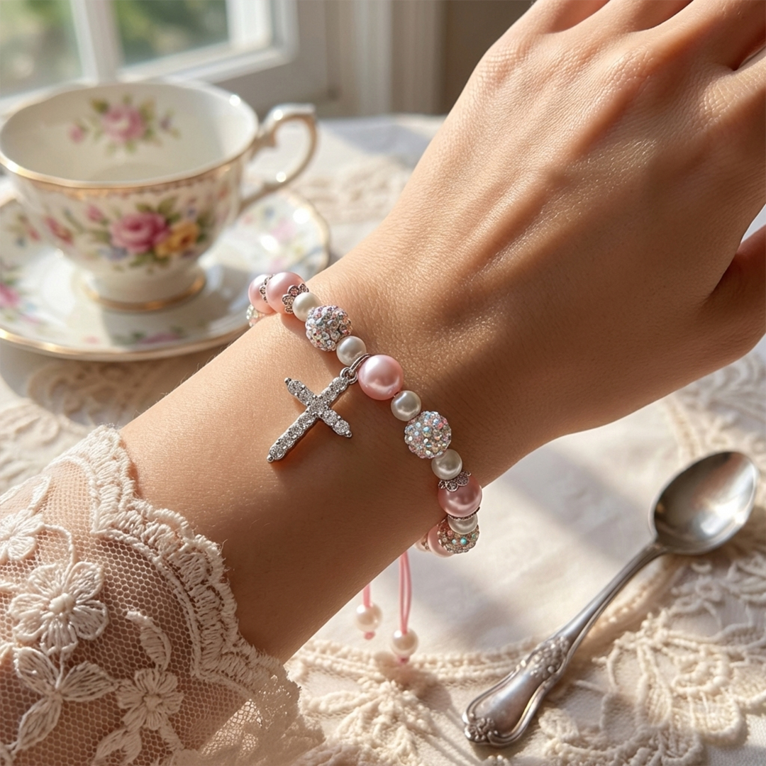 For Granddaughter- HAPPY EASTER Beaded Bracelet