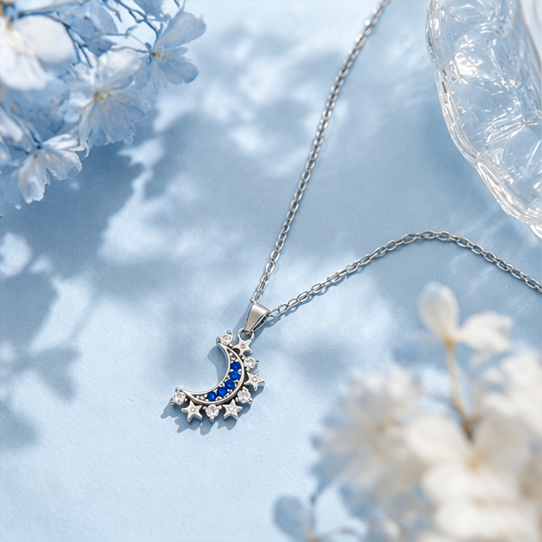 Moon and Sun Magnetic Necklace Set
