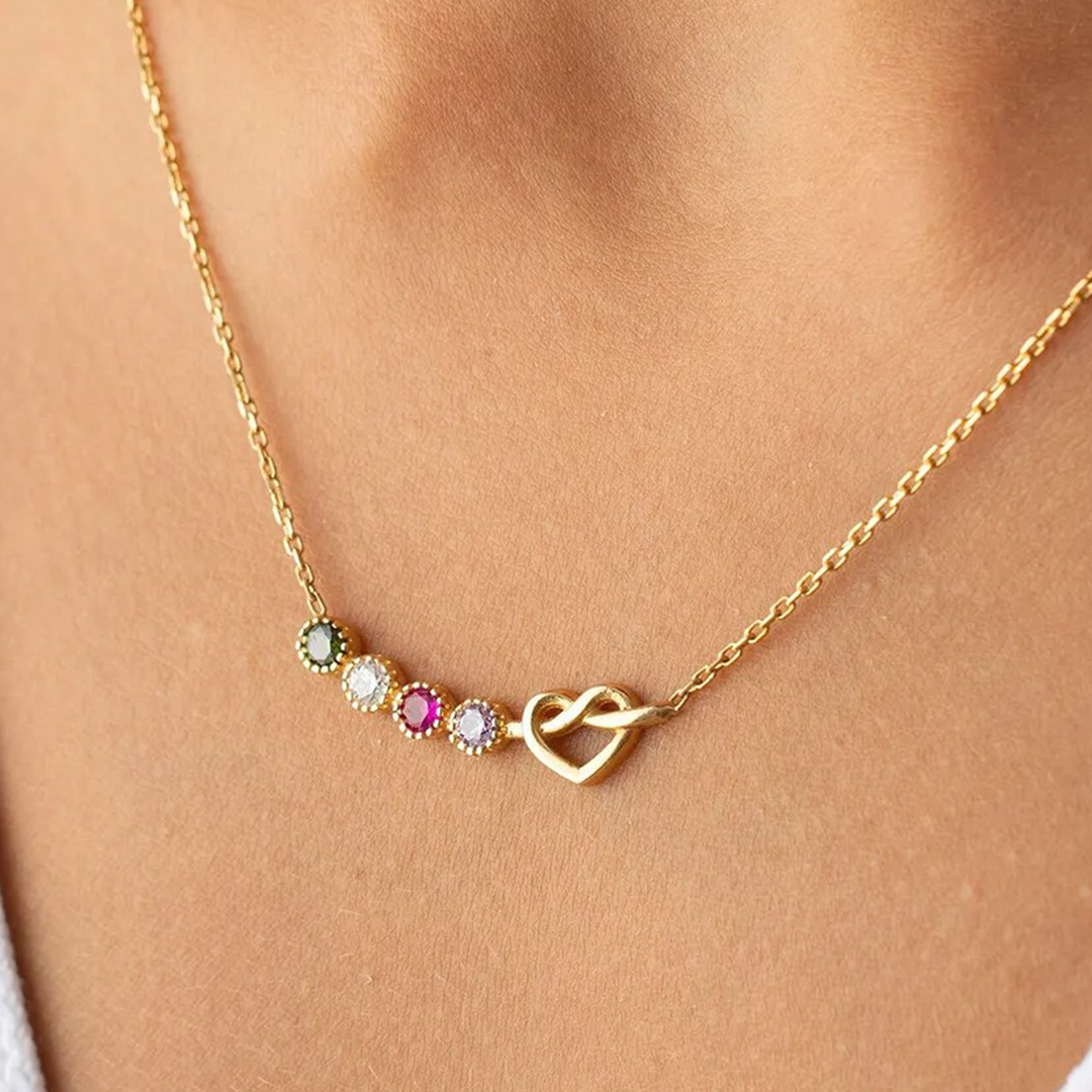 Grandma's/ Mama's tears of joy specialized with 1-10 kids birthstones Necklace