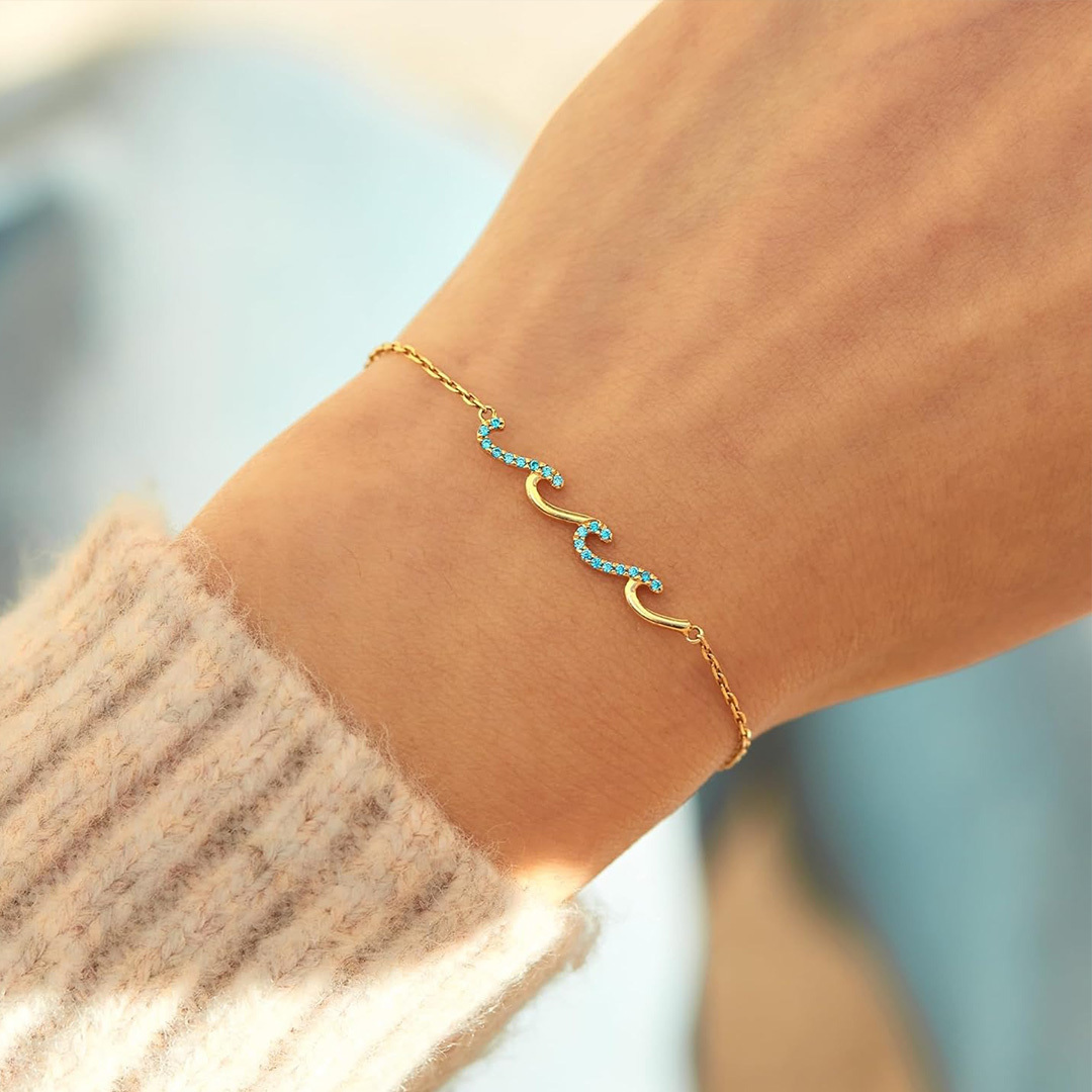 Happy Sweet 16th Wave Bracelet