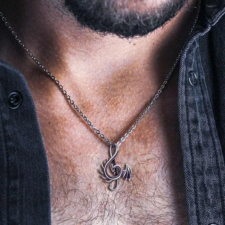 I’m Strong As Fuck Dragon Necklace