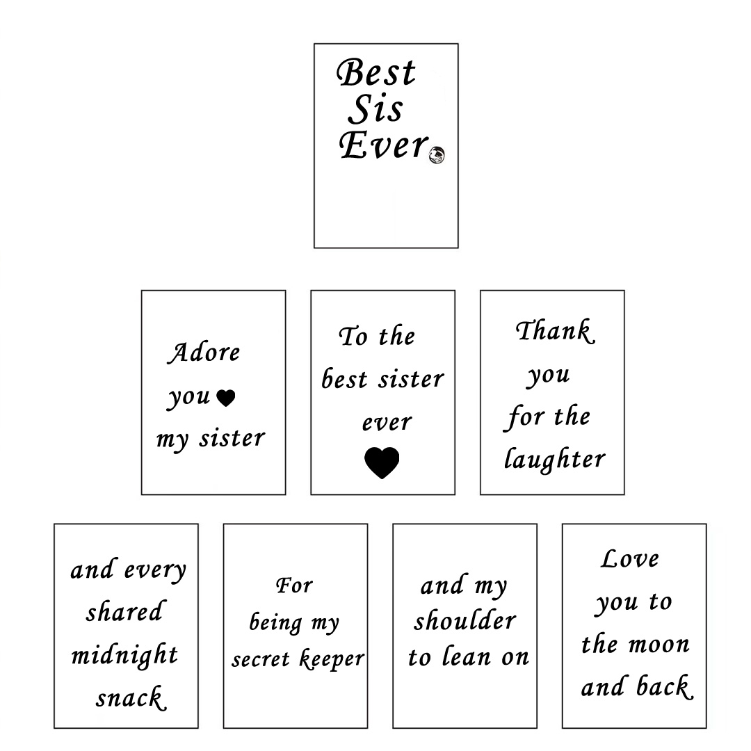 For Sisters- Best Sis Ever Book Necklace