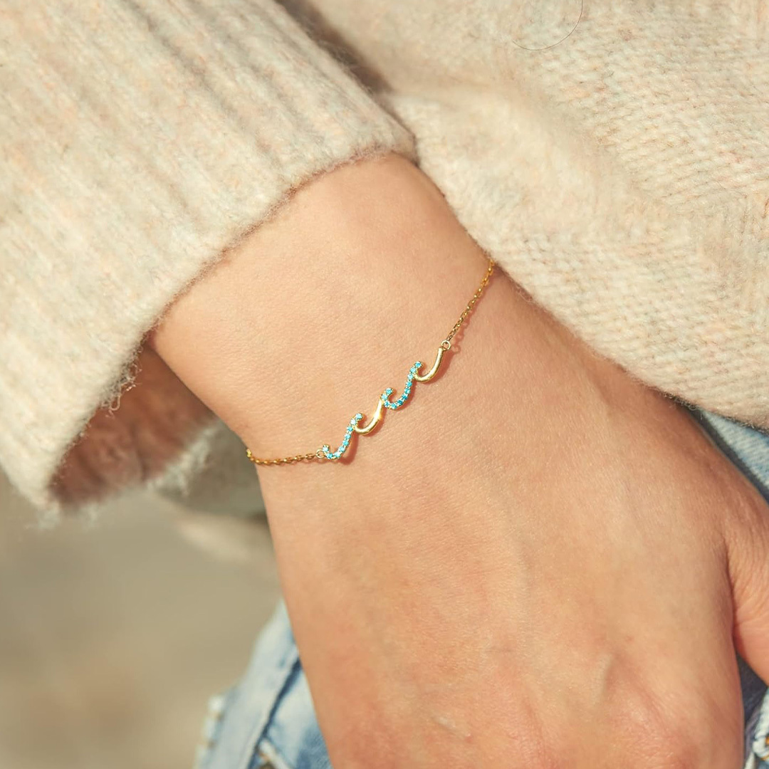 Happy Sweet 16th Wave Bracelet