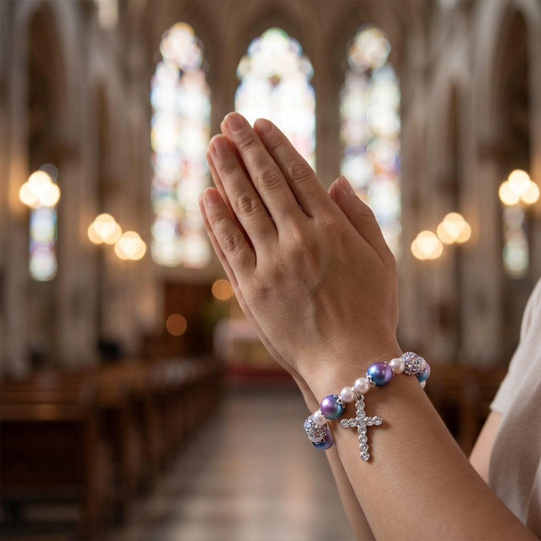 For Granddaughter- HAPPY EASTER Beaded Bracelet