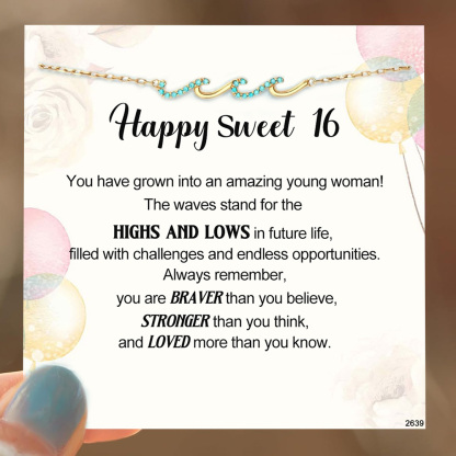 Happy Sweet 16th Wave Bracelet
