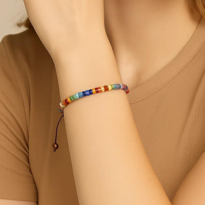 Seven Chakra Natural Healing Crystal Bracelet