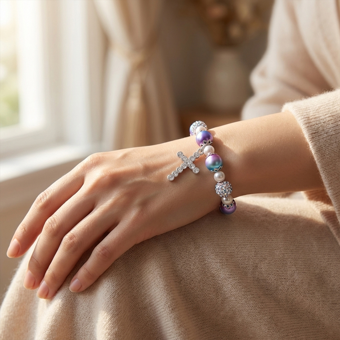 For Granddaughter- HAPPY EASTER Beaded Bracelet