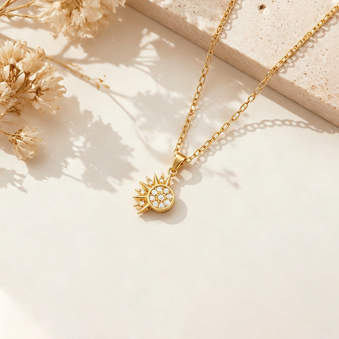 Moon and Sun Magnetic Necklace Set