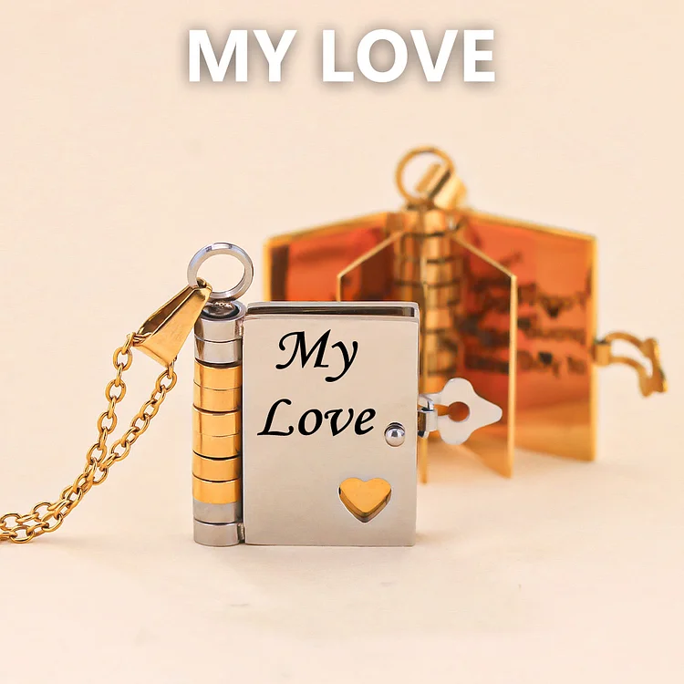 For Love - Book Necklace