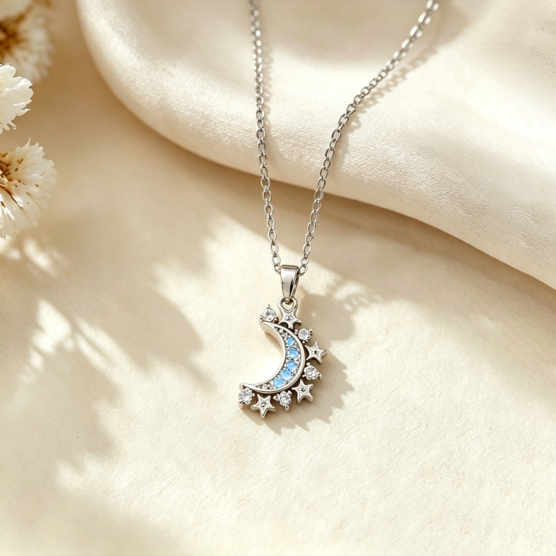 Moon and Sun Magnetic Necklace Set