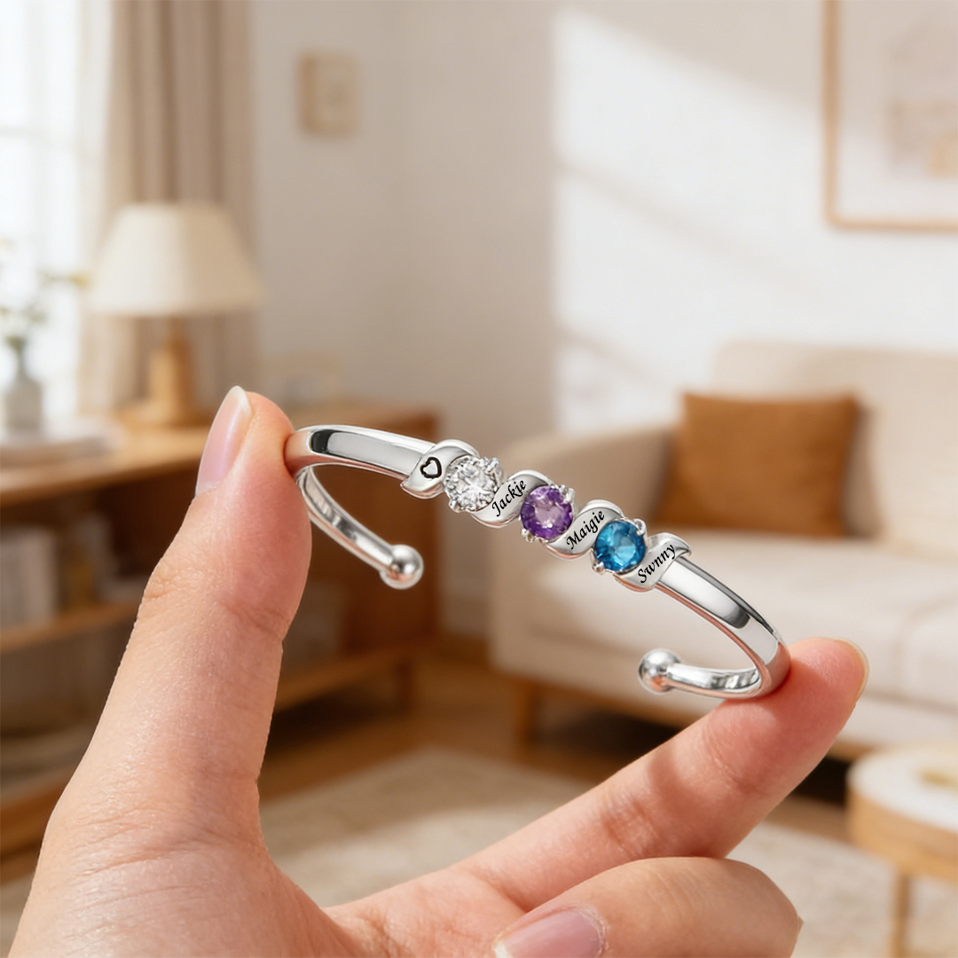 Personalized Mother & Children Forever Linked Together bracelet