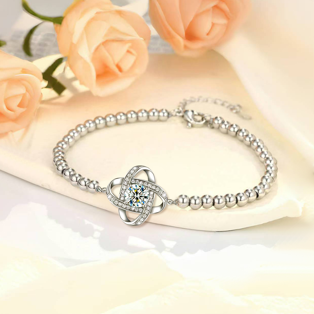 For Granddaughter - Interlocking Beaded Bracelet