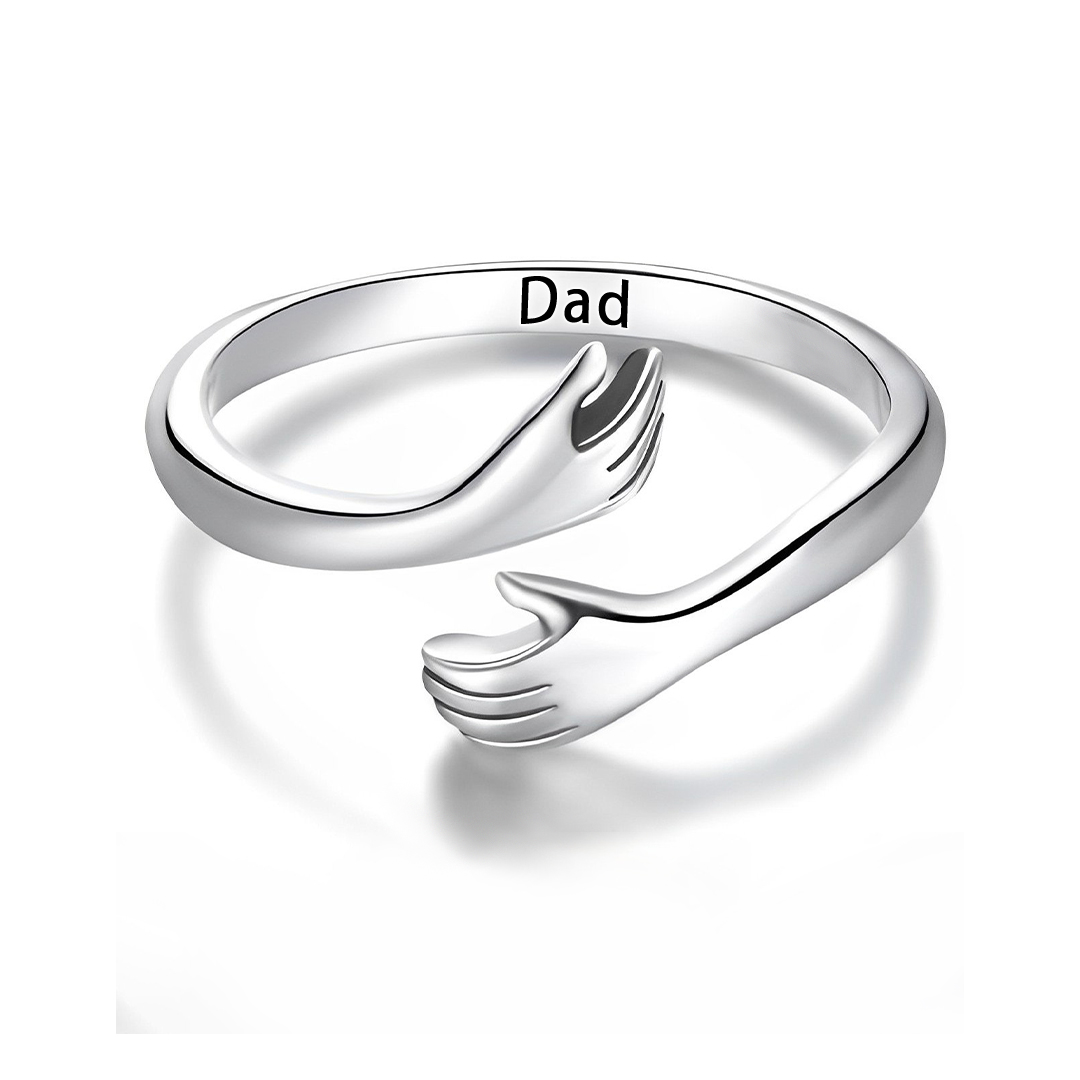 For Memorial - S925 Hug From Heaven Custom Hug Ring
