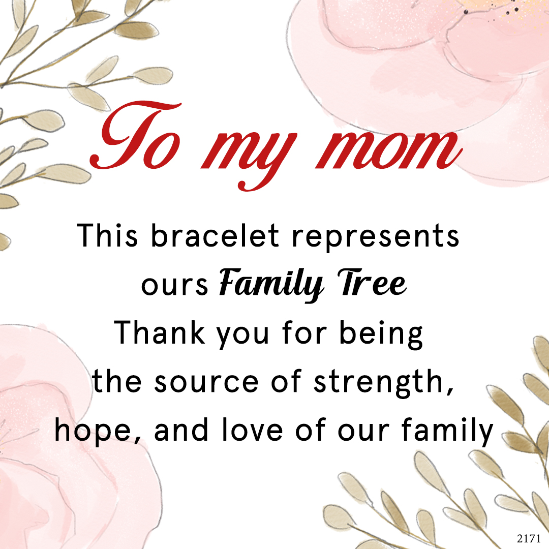 For Mother -Family Tree Beads Bracelet