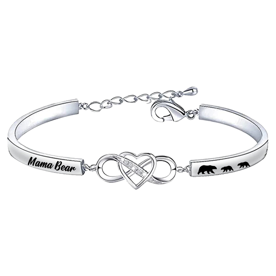 For Mother - Mama Bear Infinity Heart Bracelet