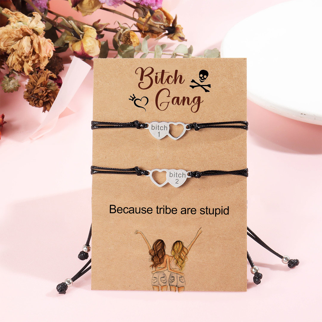 For Friend - Bitch Gang Heart Bracelet