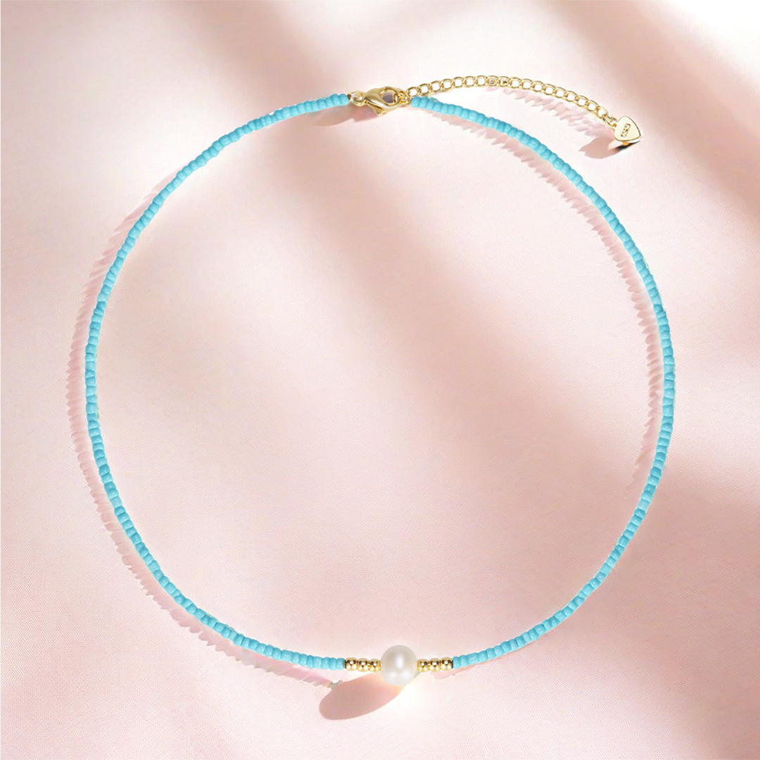 For Bonus Daughter - Blue Pearl Necklace