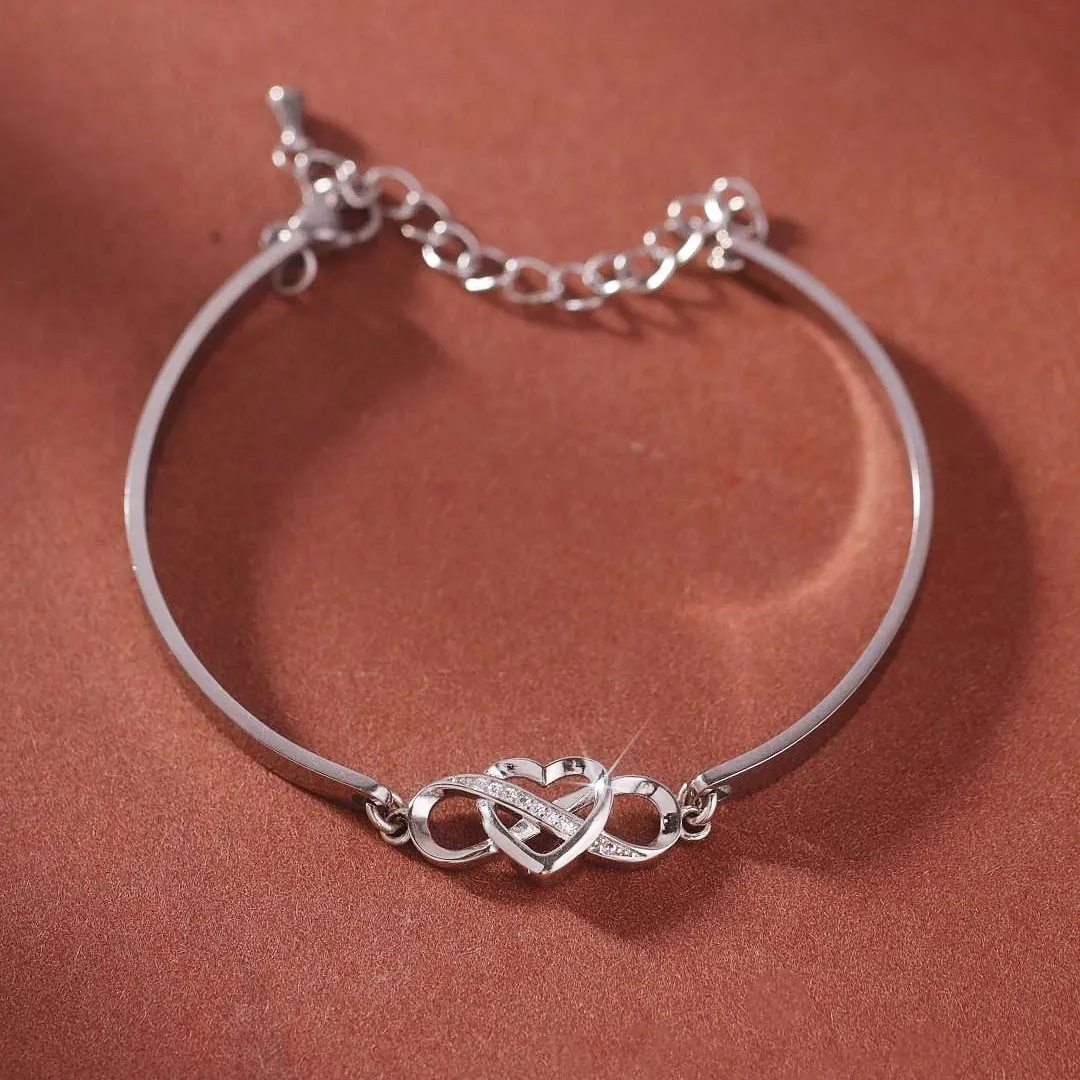 For Granddaughter - Love You Forever & Always Infinity Heart Bracelet