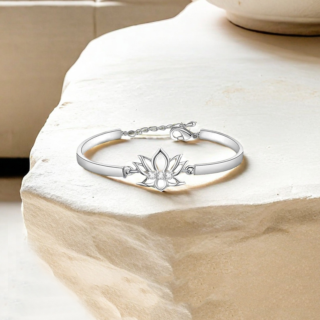 Fuck it and Begin Again Lotus Bracelet