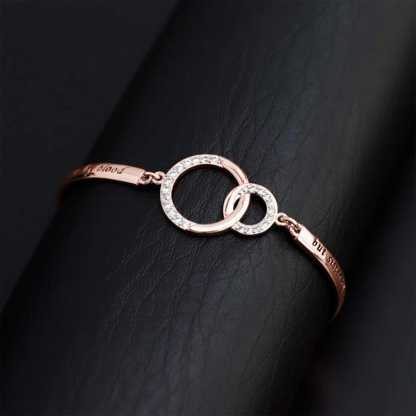 For Friend - Not Sisters By Blood But Sisters By Heart Circle Bracelet