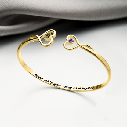 Customized Mother and Daughter Birthday Stone New Chapter Bracelet