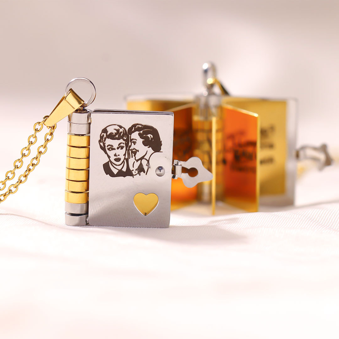 For Friends- Best Bicthes Book Necklace