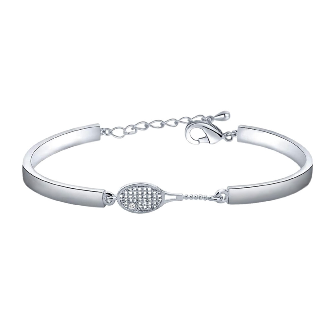 To My Granddaughter Who Loves Tennis Racket Bracelet