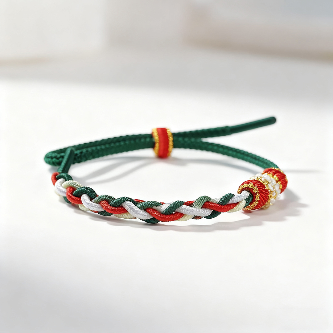 For Granddaughter - I'll be there for the highs and lows Peach Blossom Knot Bracelet