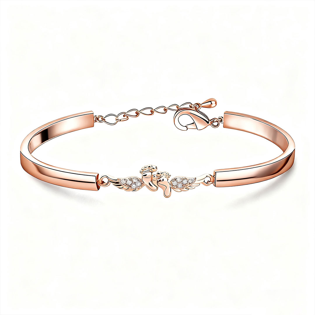 For Memorial - Mama Of An Angel Wing Bracelet